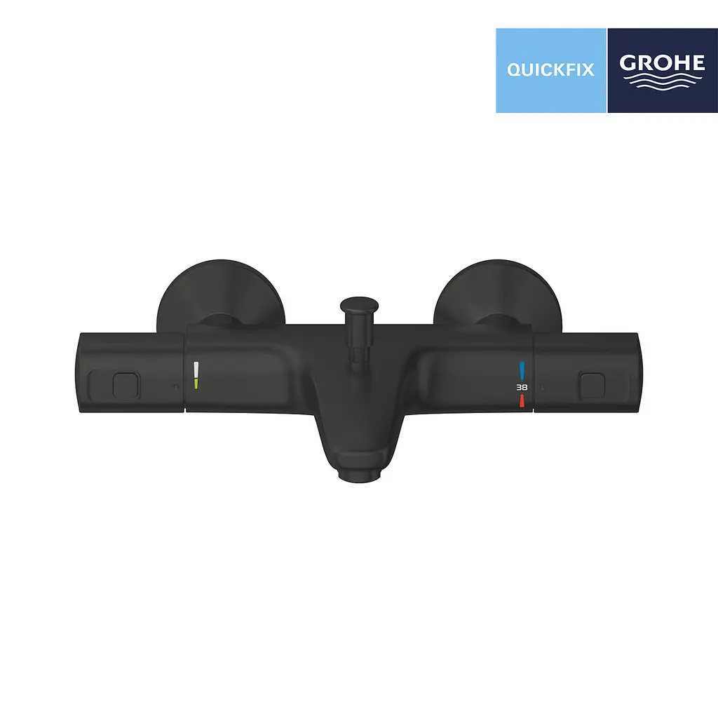 Термостат для ванни Grohe QuickFix Precision Start 345982430, Чорний матовий - фото 3