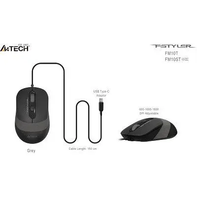 Компьютерная мышка A4Tech FM10ST USB Grey (4711421990134) - фото 8