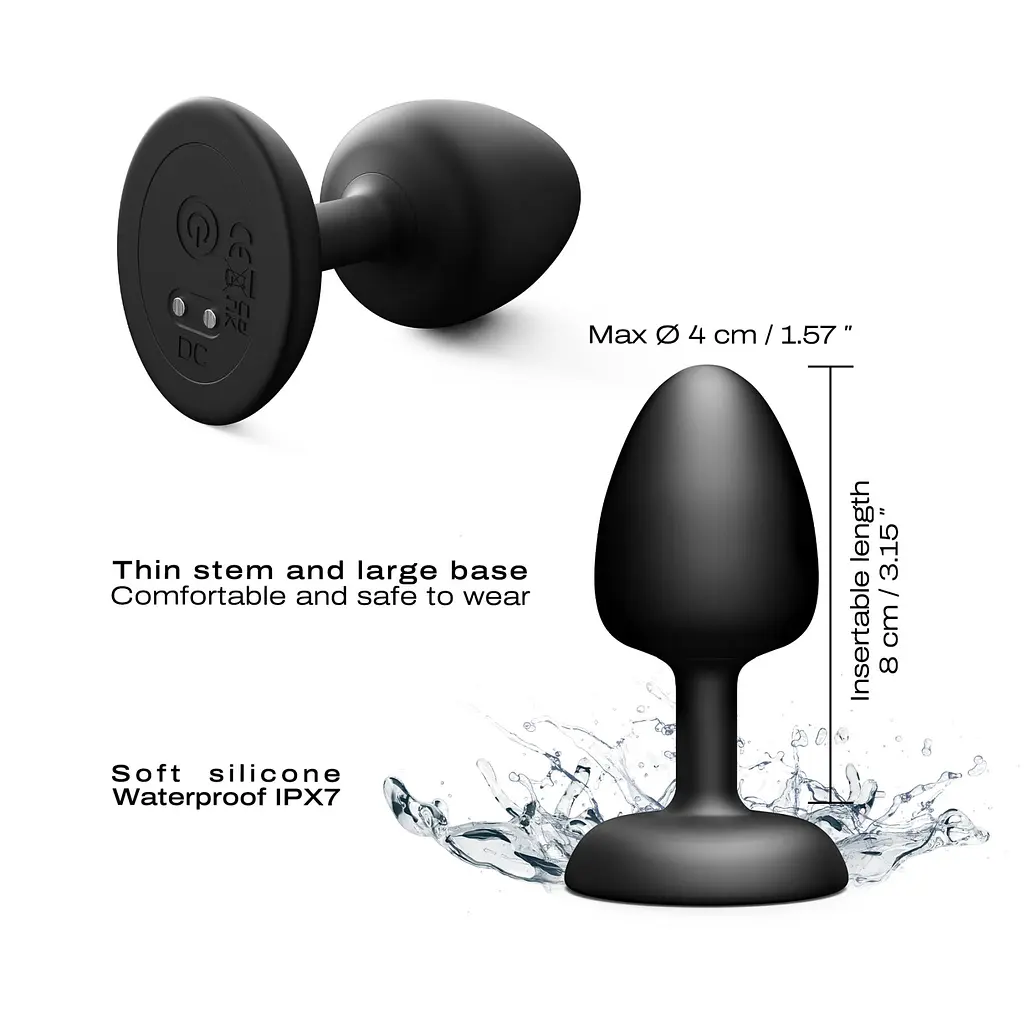 Анальна пробка Dorcel Geisha Plug Infinite L 9.3 см (чорний) - фото 5