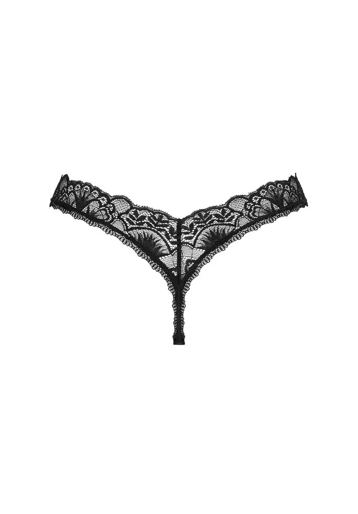 Трусики-стринги Obsessive Donna Dream XL/2XL черный - фото 8