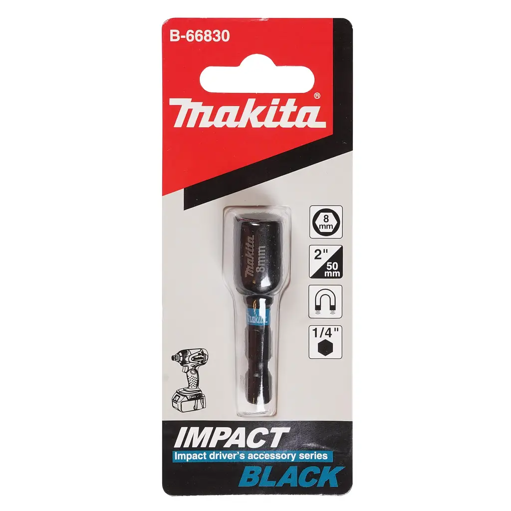 Головка торцева торсіонна 8 мм з магнітним фіксатором Makita Impact Black B-66830 - фото 2