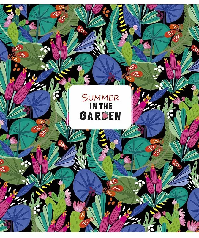 Зошит загальний Школярик Genius In the summer garden у клітинку 48 аркушів 10 шт. (048-3071K) - фото 2