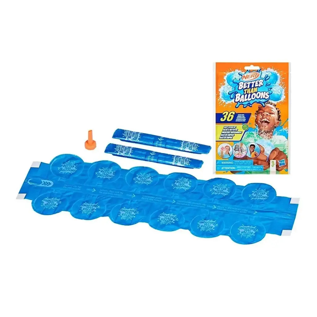 Капсули водяні Hasbro Nerf Better Than Balloons 36 шт водяні кулі для літніх ігор (SKU-316) - фото 2