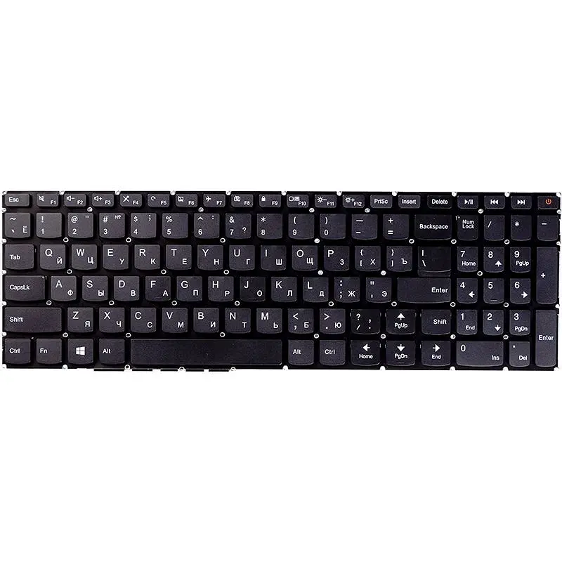 Клавiатура для ноутбука LENOVO V110, 110-15ibr чорний (KB310755)