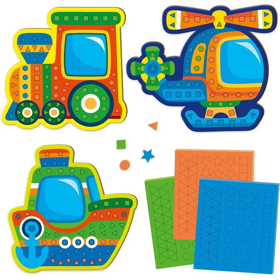 Набір для творчості Vladi Toys м'яка мозаїка Транспорт VT4511-10  - фото 3