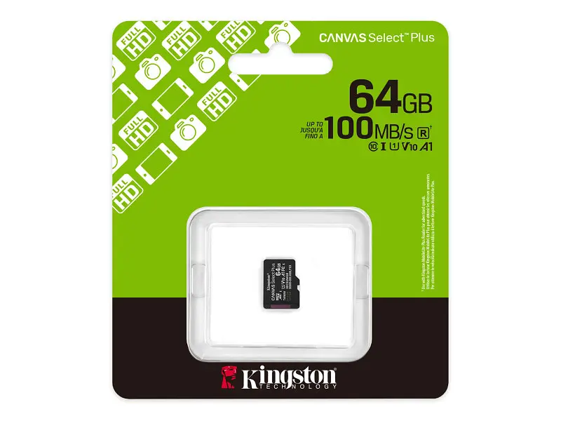 Карта пам'яті Kingston Canvas Select Plus Gen3 microSDXC 64 GB (SDCS3/64GBSP) - фото 3