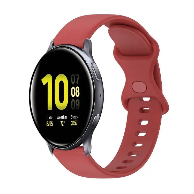 Ремінець силіконовий для смарт-годин BeWatch Amazfit універсальний 22 мм Червоний (102N3L04.2) - фото 7
