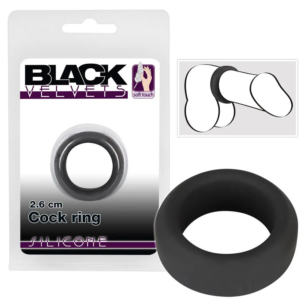 Ерекційне кільце Black Velvets забезпечить тривалі ігри у ліжку Orion 42-05180340000 87949 - фото 2