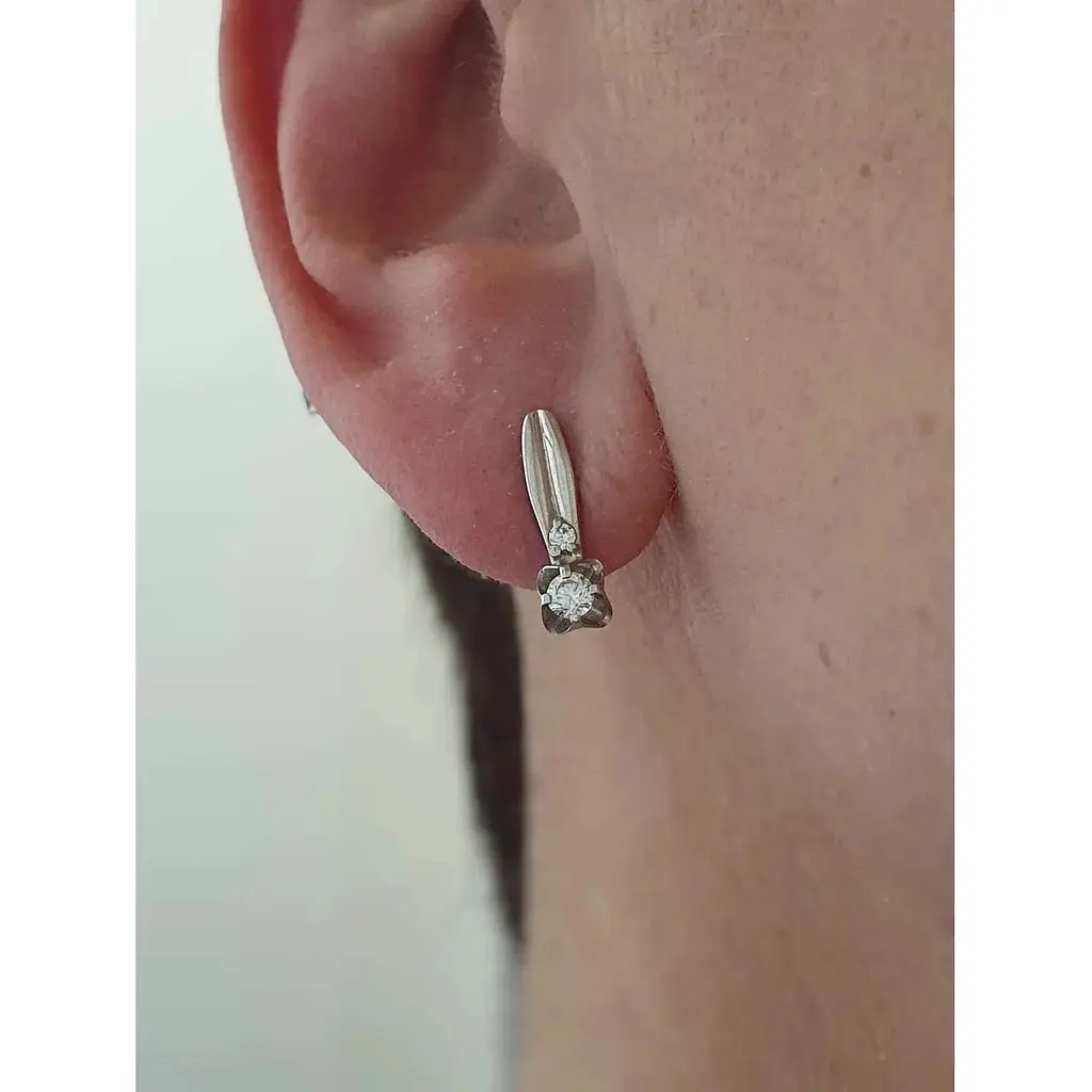 Золоті сережки Гаразд з фіанітами. 3532741 - фото 2