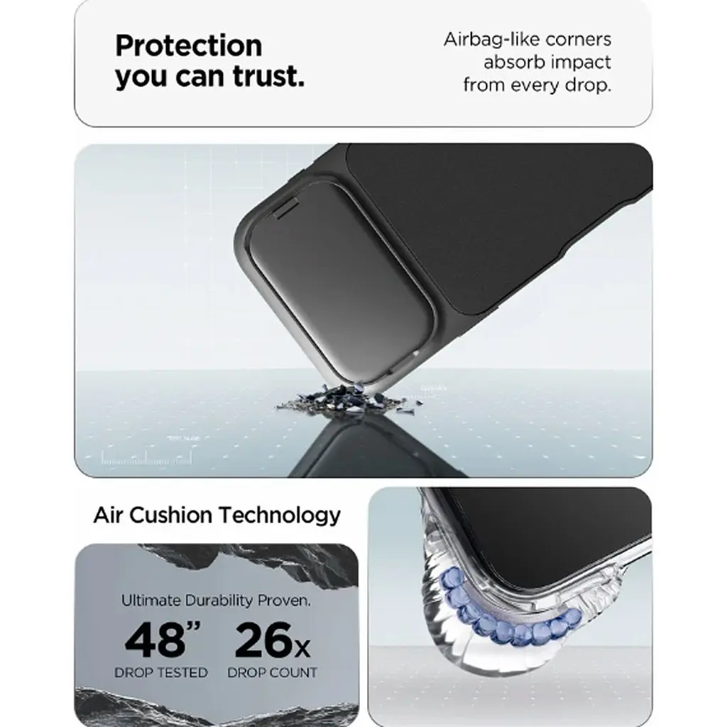 Чохол Spigen Optik Armor для iPhone 17 Pro Black (ACS09953) - фото 17