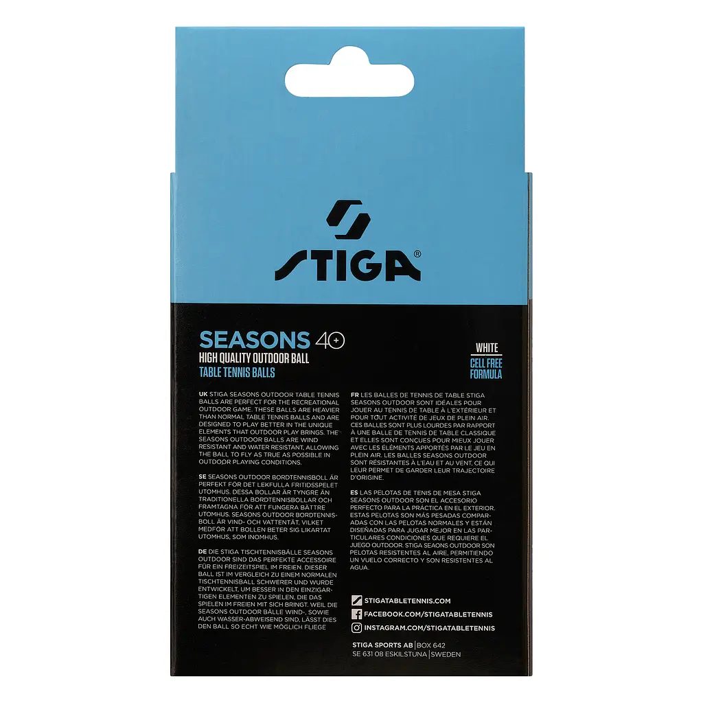 М'ячі для настільного тенісу Stiga Seasons, White 12 шт (1110-2810-12) - фото 4