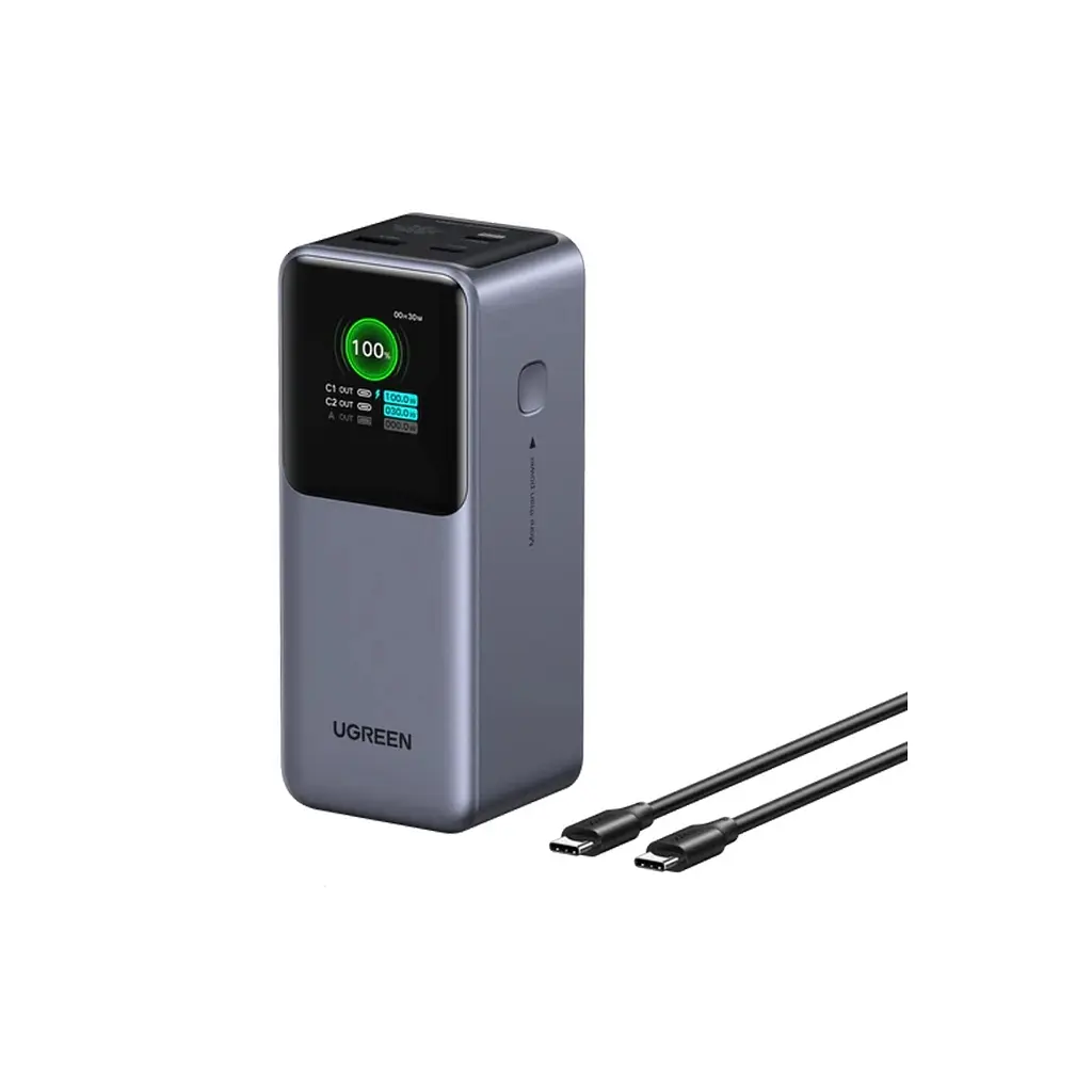 Батарея універсальна Ugreen 20000 mAh 130W Fast Charging Space gray (U_35524B)