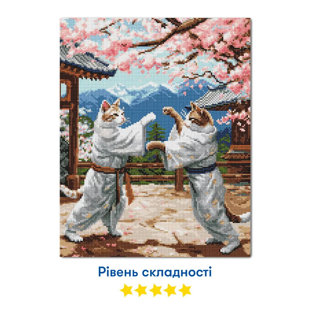 Алмазна мозаїка «Карате Коти» - фото 5