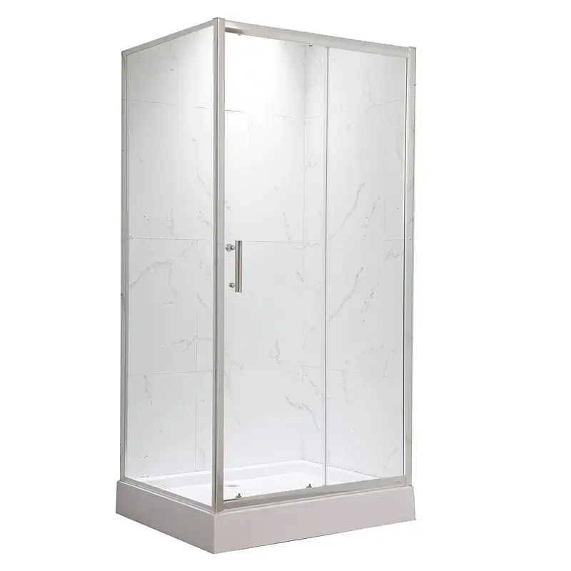 Душова кабіна з низьким піддоном Mixxus Hard SCT01-120x80x198-Tr Chrome New прозоре скло 5мм MI8428, Хром, прозорий, хром