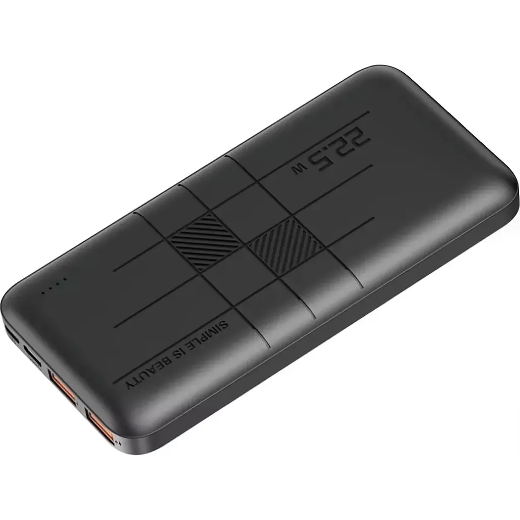 Зовнішній акумулятор XO PR187 10000mAh 22.5W Black [124209] - фото 2