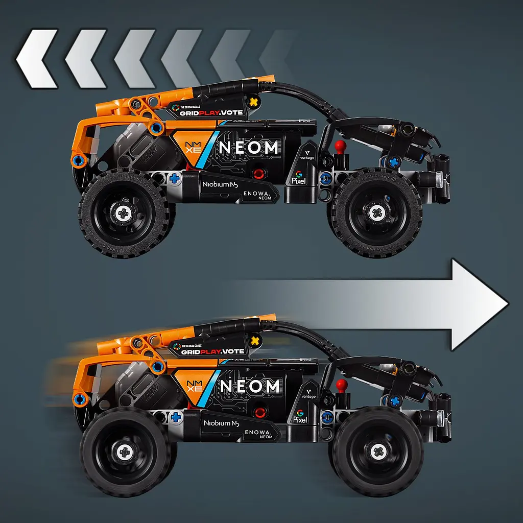 Конструктор LEGO Technic Автомобіль для перегонів Neom McLaren Extreme E 252 деталі (42166) - фото 7