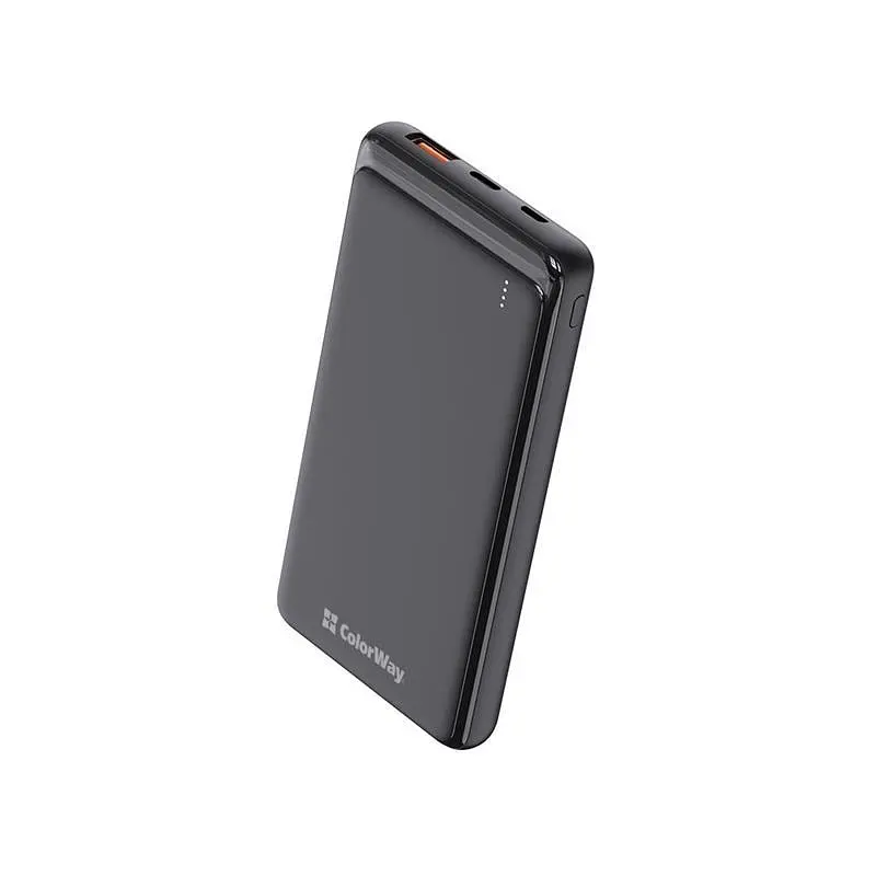 Універсальна мобільна батарея ColorWay Slim PD 10000mAh Чорний (CW-PB100LPG3BK-PD) - фото 3