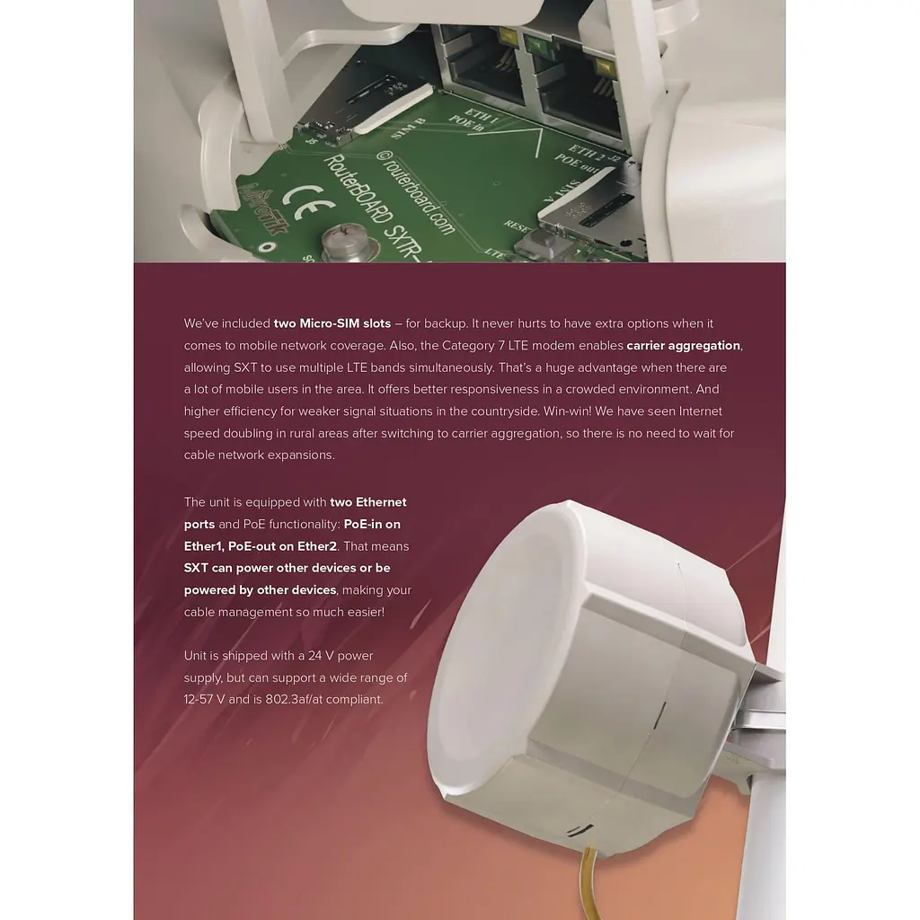 Точка доступу MikroTik SXT LTE7 kit (SXTRR11e-LTE7) - фото 3