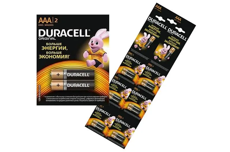 Батарейка Duracell LR-03 MN 1500/2400 10 x 2 шт. Відривна