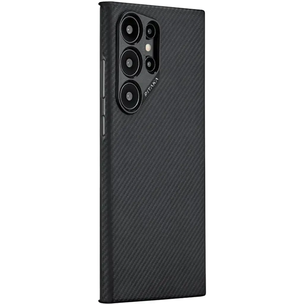 Чохол-накладка Pitaka MagEZ Case 4 Twill Black/Grey для Samsung Galaxy S24 Ultra (KS2401U) - фото 2