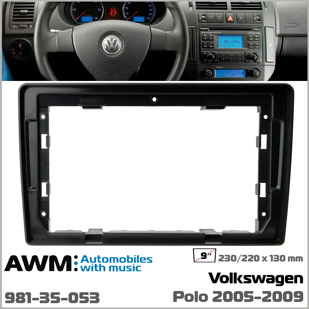 Переходная рамка для автомобиля Volkswagen Polo AWM 981-35-053 - фото 5