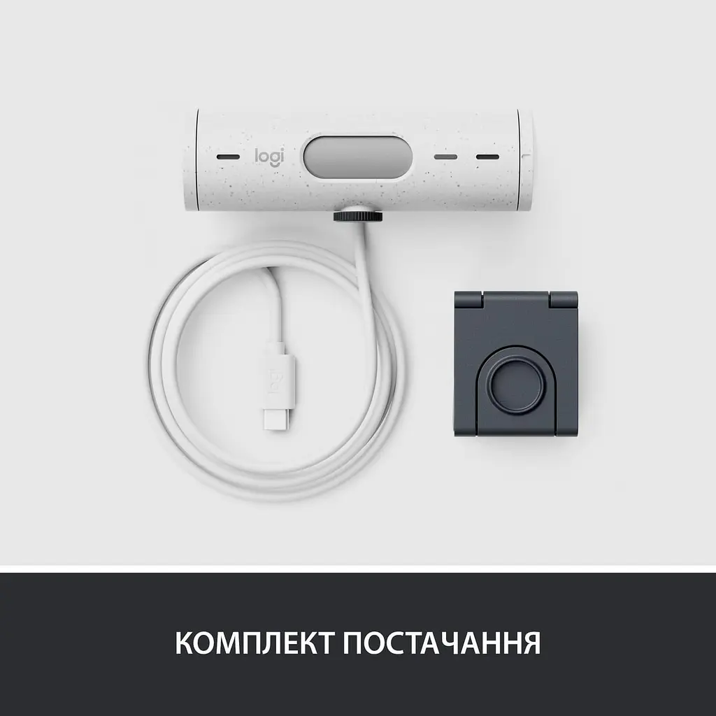 Веб-камера Logitech Brio 500 FullHD Off-White (960-001428) - фото 10