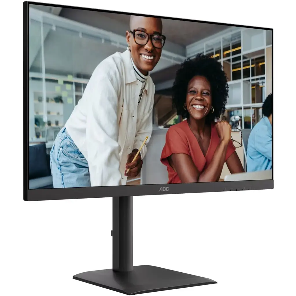 Монітор TFT 27" AOC U27E4CV, 4K UHD, IPS, 2xHDMI, DP, USB-C, RJ-45, USB hub, HAS, Pivot,  кол., чорний (U27E4CV) - фото 10