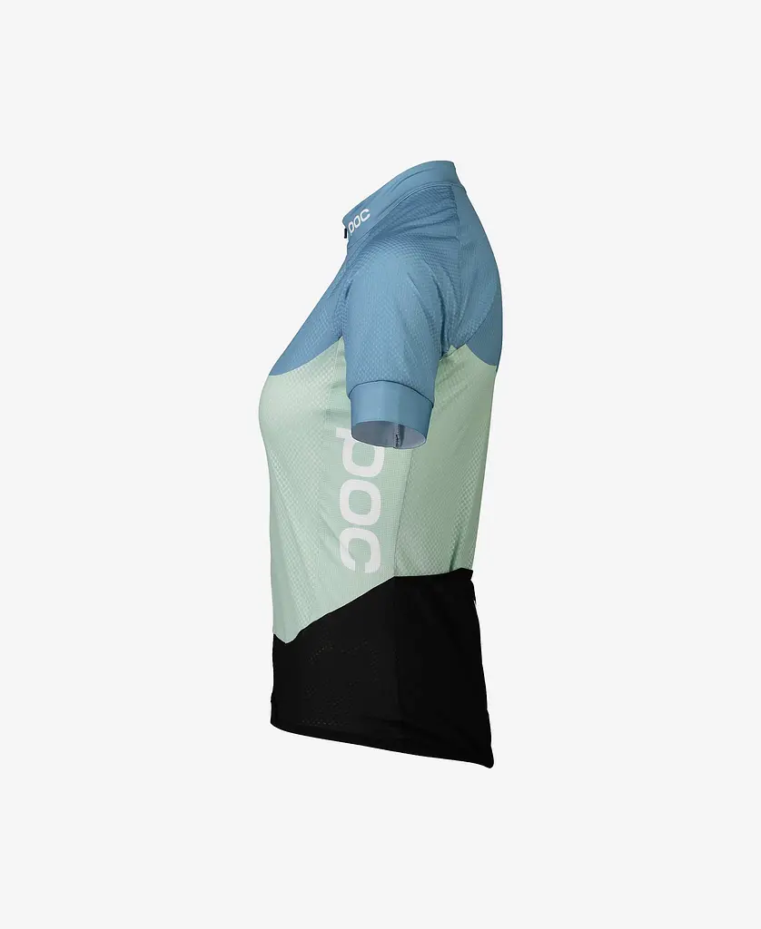 Велоджерсы женские POC Essential Road Light Jersey S Голубой-Салатовый - фото 4