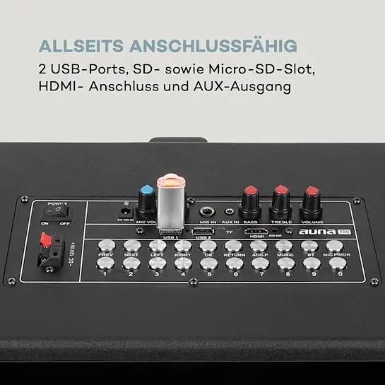 Караоке-система Auna KTV Karaoke System 15.4 дюйма (10034612) - фото 6