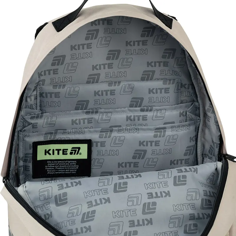 Рюкзак для старшей школы Kite Education teens 949M ML Бежевый (ML26-949M) - фото 12