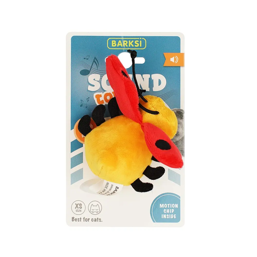 Іграшка для котів Barksi Sound Toy Сонечко з Датчиком Торкання та Звуковим Чіпом 7 см - фото 2