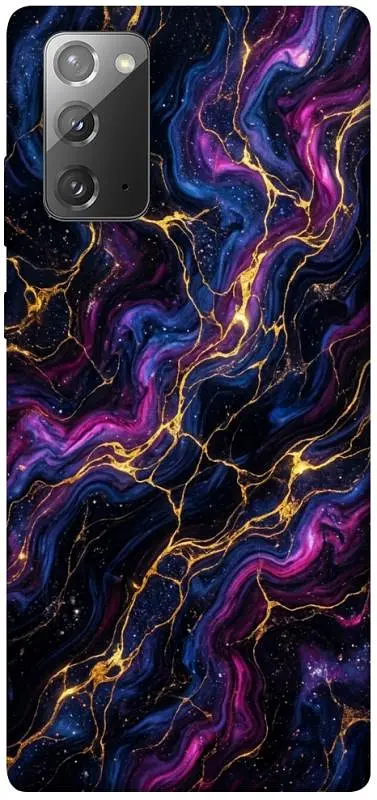 TPU чохол Demsky Purple space marble для Samsung Galaxy Note 20