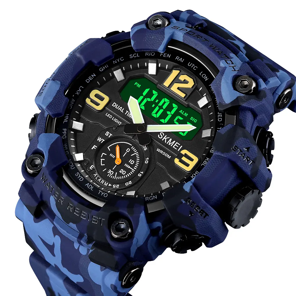 Наручные часы мужские 1637 Blue-Military Skmei acs0030661 - фото 2