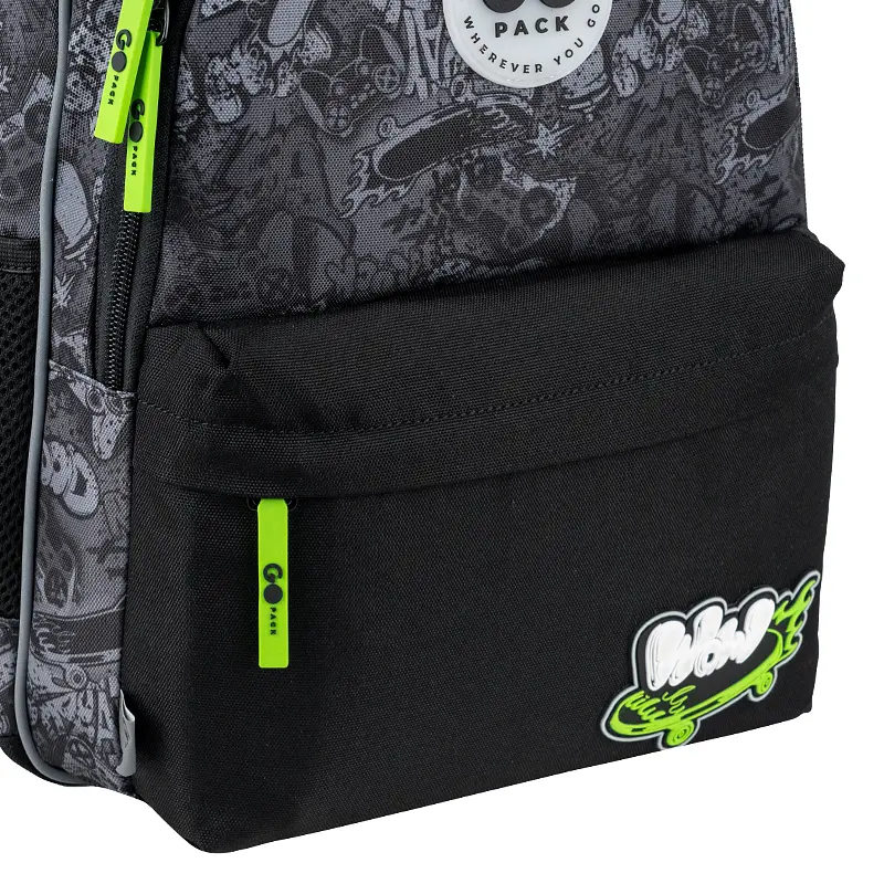 Рюкзак GoPack Education 182M Wow Skate Темно-сірий (GO26-182M-7) - фото 9