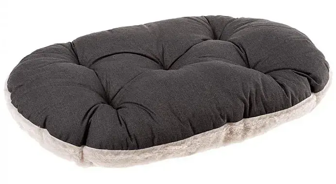 Подушка для собак і котів Ferplast Relax F 65/6 зі штучним хутром сіра 65×42 см 82065097