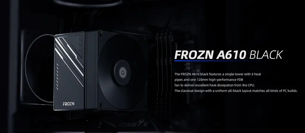 Кулер для процесора ID-Cooling Frozn A610 Black (FROZN A610 BLACK) - фото 10