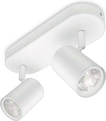 WiZ Світильник точковий накладний розумний IMAGEO Spots, 2х5W, 2200-6500K, RGB, Wi-Fi, білий - фото 6
