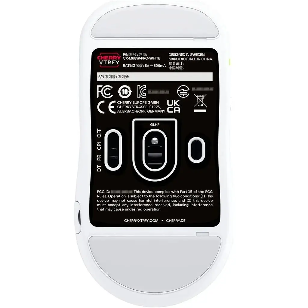 Миша Cherry Xtrfy M68 PRO Wireless White (CX-M68W-PRO-WHITE) [128219] - фото 7