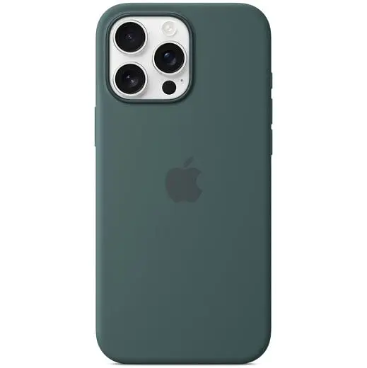 Силиконовый чехол CasePro Silicone Case with MagSafe Lake Green для iPhone 16 Pro Max - фото 4