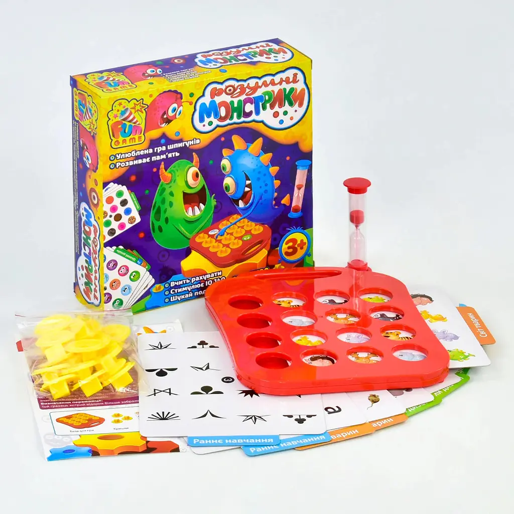 Настільна гра "Розумні монстрики" 7329 4FUN Game Club, в коробці - фото 2