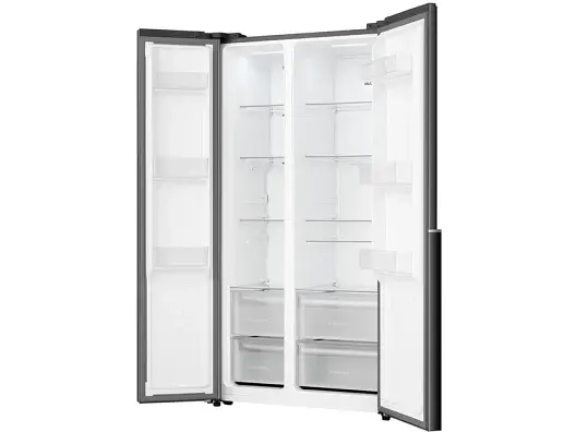 Холодильник Gorenje SBS, 179х62х92см, 2 двері, 345 (186) л, А +, NF +, Інв., Зона св-ті, Зовн. Диспл, чорний - фото 10