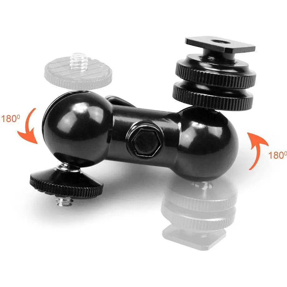 Шарнірний кронштейн SmallRig Double Ball Heads with Cold Shoe and Thumb Screw (1135) [95493] - фото 5