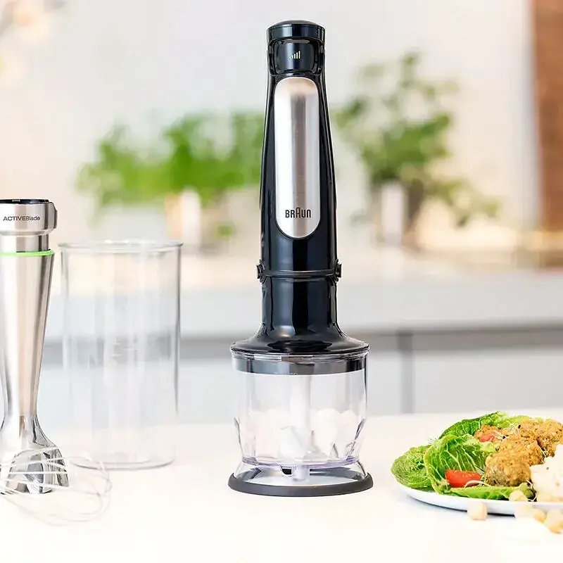 Смеситель вертикальный Braun Multiquick MQ7025X 1000Вт, регулируемая скорость, - фото 2