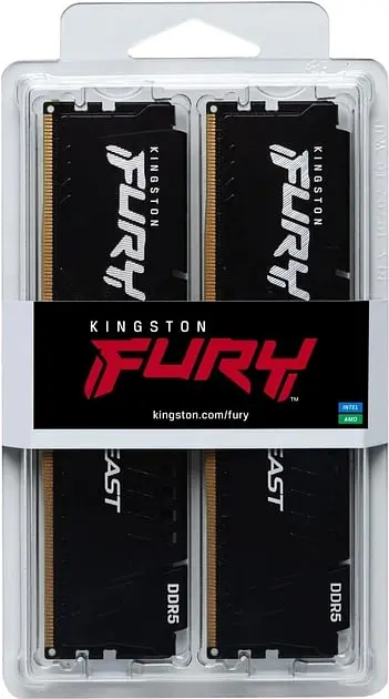 Пам'ять ПК DDR5 16GB KIT (8GBx2) 5200 FURY Beast Kingston teh0014351 - фото 3