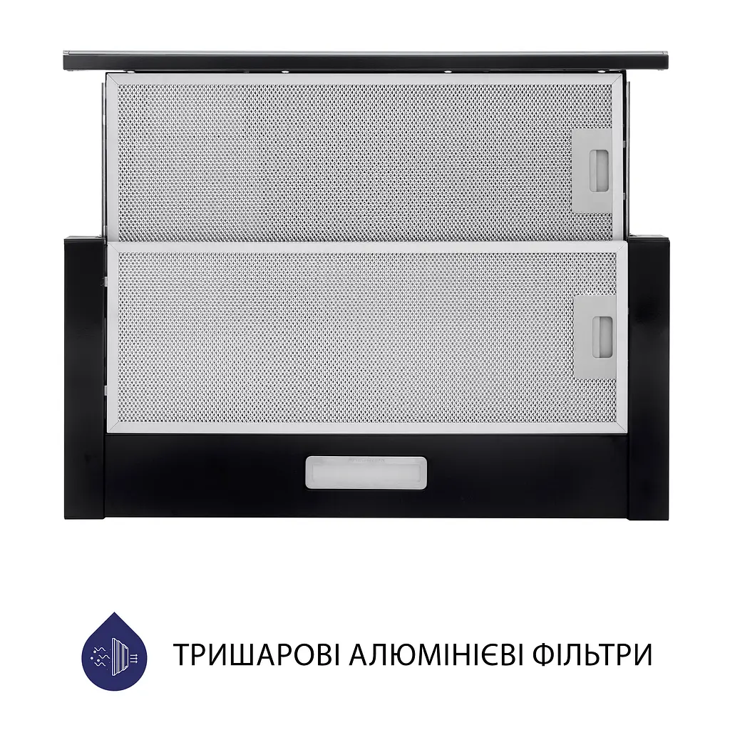 Витяжка телескопічна MINOLA HTLS 6734 BL 1100 LED GLASS - фото 3