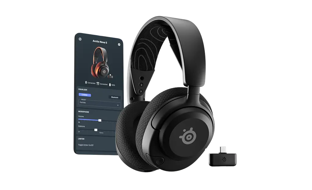 Навушники ігрова гарнітура SteelSeries Arctis Nova 5 Wireless MultiPlatform (61670) чорна - фото 10