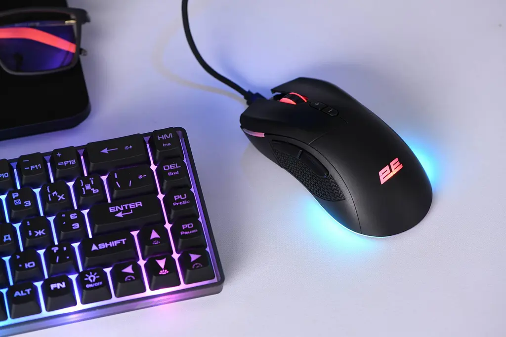 Ігрова бездротова миша 2E MG350 Black, RGB, USB-A/WL - фото 9