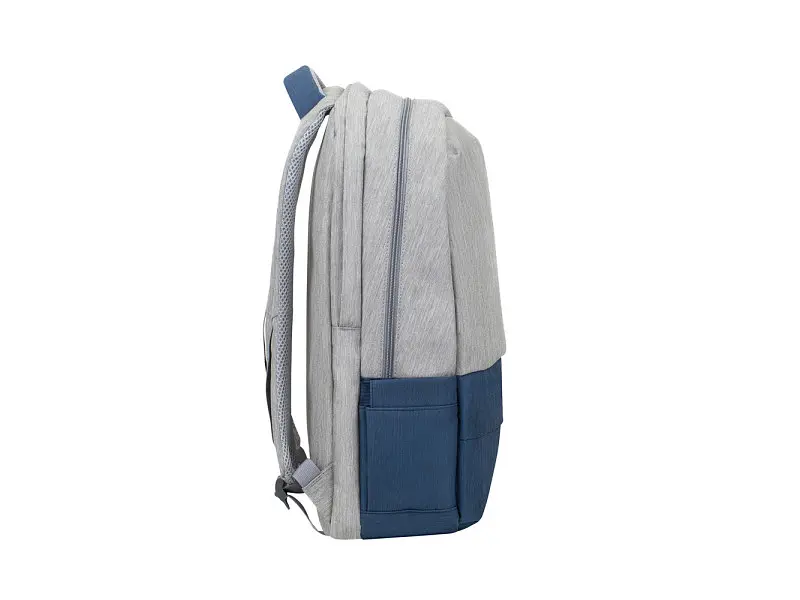Рюкзак для ноутбука RIVACASE Prater 7567 17.3 grey/dark blue - фото 5