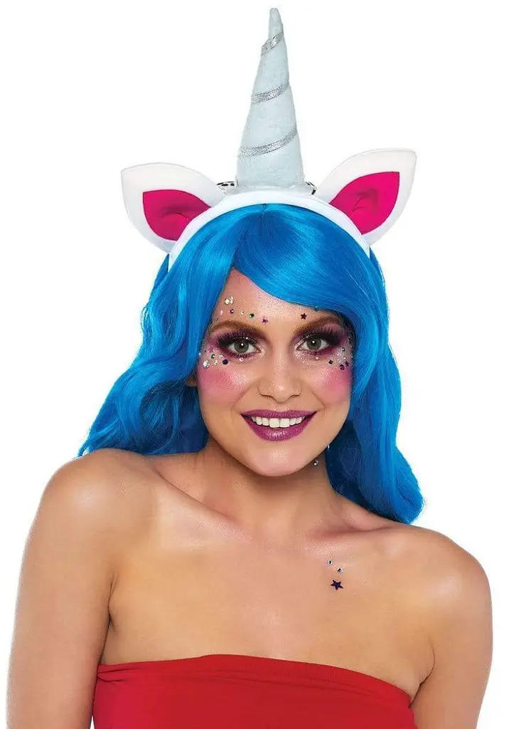 Пов'язка на голову Leg Avenue Magical Unicorn Headband з рогом та райдужною гривою