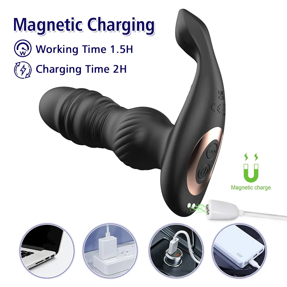 Масажер простати - Erospace Men’s Play Thrusting Prostate Massager B4 - фото 9